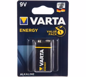 VARTA Alkaline Battery 9V (Type 6LR61) Energy 1 pc