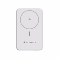 Wozinsky WLWP-10KA0Y3WS 22.5W PD Qi2 10000 mAh Portatīvais lādētājs ar statīvu - balts