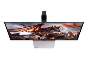 Samsung G80SD monitors 81,3 cm (32") 3840 x 2160 pikseļi 4K Ultra HD OLED sudrabs