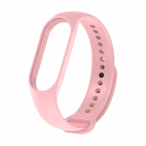 Силиконовый ремешок для Xiaomi Mi Band 5 / 6 / 7 розовый (06)