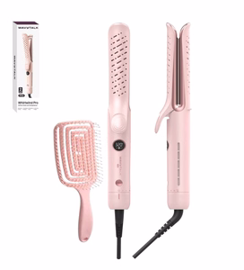 Hair straightening and curling tongs Wavytalk Whirlwind Pro pink