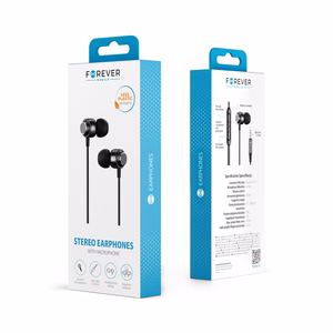 Forever wired earphones EP-01 jack 3,5mm black