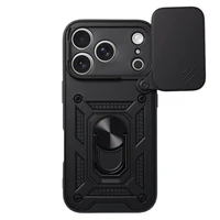 Bīdāms kameras bruņu viedtālruņa apvalks Iphone 17 Pro Max melns