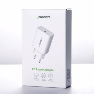 Ugreen USB lādētājs Power Delivery 3.0 Quick Charge 4.0+ 20W 3A balts (60450)