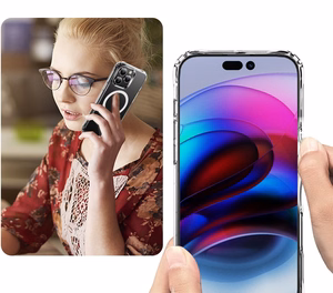 Perfectionists Caurspīdīgs magnētiskais futrālis Apple iPhone 15 Pro, caurspīdīgs