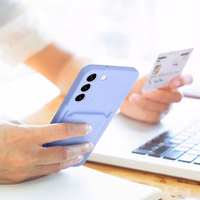 Viedtālruņa apvalks CARD SAMSUNG A35 5G violets