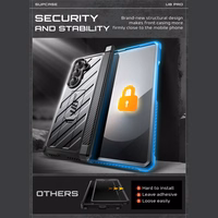 Supcase Unicorn Beetle Pro viedtālruņa apvalks Samsung Galaxy Z Fold 7 - melns