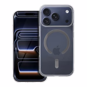 Чехол для iPhone 17 PRO Drop Glue Colorful Ring Mag Cover совместимый с MagSafe серый