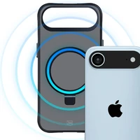 3mk Smoke magnētiskais viedtālruņa apvalks ar statīvu iPhone Air - melns