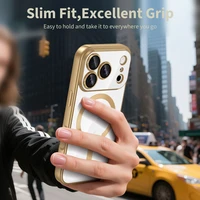 Tech-Protect MagFlex Magnētiskais viedtālruņa apvalks iPhone 17 Pro Max - caurspīdīgs zelta