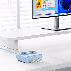 Orico PDC25 25W 6in1 strāvas sadalītājs 2x AC + 2x USB-A + 2x USB-C - zils