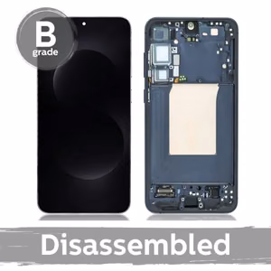 Samsung S936 S25 Plus LCD displejs ar rāmi / sudraba ēna / (9/10 demontēts)