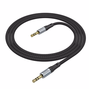 AUX kabelis Jack 3,5 mm uz Jack 3,5 mm Hoco 1 m UPA26 melns