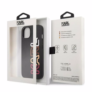 Karl Lagerfeld KLHCP13SPCOBK iPhone 13 mini 5,4 "melns cietais apvalks Multipink Brand