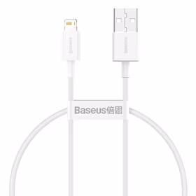 Baseus Superior USB - Lightning kabelis 2.4A 0.25 m balts (CALYS-02)