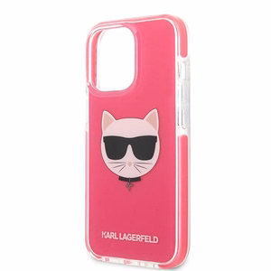 KARL LAGERFELD KLHCP13XTPECPI IPHONE 13 PRO MAX 6.7 "MACIŅŠ FUCHSIA/FUSCHIA CHOUPETTE HEAD