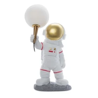 Mēness galda lampa ASTRONAUTS stāvošs Art Deco (modelis 1) AMTL