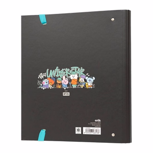 BT21 Street Mood A4 mape ar 4 gredzeniem un elastīgo aizdari