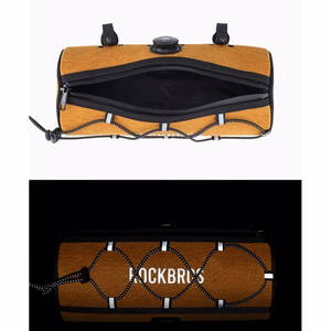 Rockbros TL002 ROAD TO SKY 1.5L velosipēda stūres soma ūdensizturīga - oranža