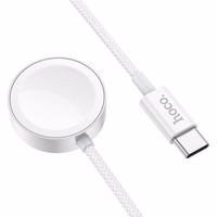Bezvadu lādētājs Hoco 2,5W USB C saderīgs ar Apple Watch un Samsung Watch CW59 balts