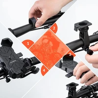 Rockbros 25210030001 tālruņa turētājs velosipēdam uz stūres - melns