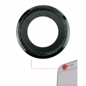 Rear Camera Lens Saderīgs ar Apple iPhone 6 / 6S Rear Camera Lens Melns
