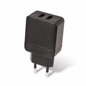 Setty lādētājs 2x USB 2,4A melns