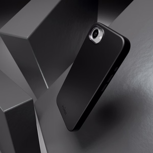 Puro šķidrā silikona viedtālruņa apvalks "ICON MAG PRO" ar magnētisko, metāla pogām un kameras gredzenu iPhone 16E, melns