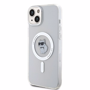 Viedtālruņa apvalks Karl Lagerfeld IML Choupette Magnētiskais MagSafe iPhone 15 Plus - caurspīdīgs (m)
