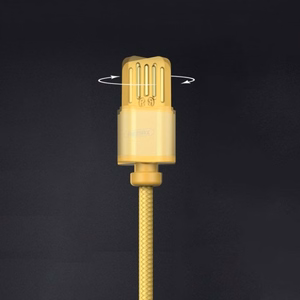 USB kabelis Remax RC-095i brūns Lightning 100cm (ar noņemamu magnētisko savienotāju)