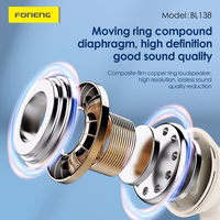 Foneng Bluetooth austiņas TWS BL138 melnas