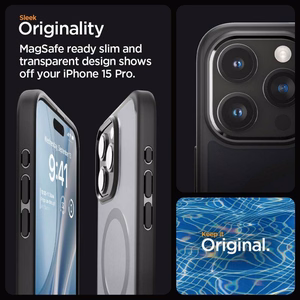 Spigen Ultra Hybrid Mag apvalks ar MagSafe iPhone 16 Pro - melns