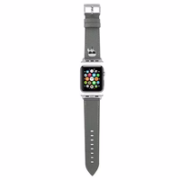 Karl Lagerfeld KLAWMOKHG Apple Watch siksniņa 38/40 / 41mm sudraba / sudraba siksniņa Saffiano Karl Heads