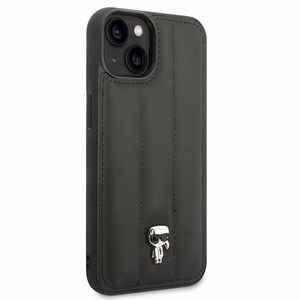 Чехол Karl Lagerfeld Puffy Ikonik Pin для iPhone 14 / 15 / 13 чёрный