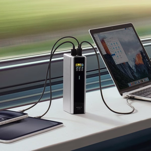 Внешний аккумулятор Cuktech CKPB200UGLGR 210W 20000mAh 2 x USB-C 1 x USB-A - серый