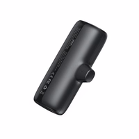 4 Veger W007CK 5000mAh portatīvo lādētāju komplekts (2x Lightning + 2x USB-C) ar uzlādes staciju - melna