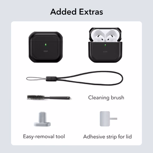 AirPods 4 Orbit hibrīda apvalks (melns)
