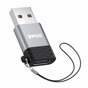 BWOO адаптер USB-C - USB серый OTG BZ-38