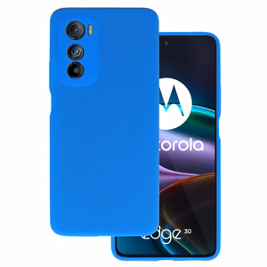 Силиконовый чехол Silicone Lite для Motorola Edge 30 синий