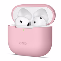 Tech-Protect silikona apvalks Apple AirPods 4 austiņām - rozā