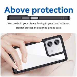 Kosmosa viedtālruņa apvalks ar gēla rāmi Xiaomi Redmi Note 13 Pro - melns