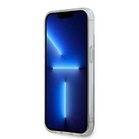 DKNY IML rūtainais mono raksts un drukātas svītras Magnētiskais viedtālruņa apvalks iPhone 15 / 14 / 13 - melna