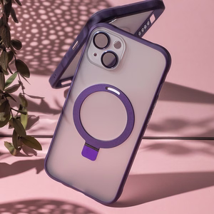 Mag Ring viedtālruņa apvalks iPhone 13 6,1" violets