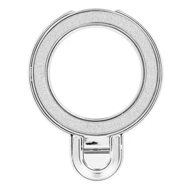 Tālruņa statīvs CIRCLE GLITTER – lipīgs – sudraba