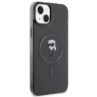Viedtālruņa apvalks Karl Lagerfeld IML Ikonik Magnētiskais MagSafe iPhone 15 Plus - melns (m)
