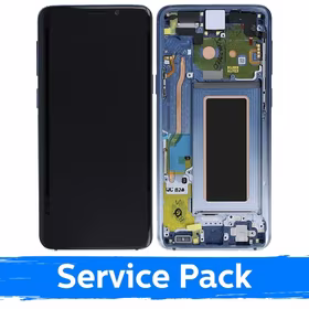 LCD Displejs Saderīgs ar Samsung G960 S9 Ar Frame / Ice Zils / (Service Pack)