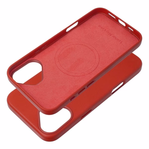 Case Leather Mag Cover (MagSafe) for iPhone 16 Plus red