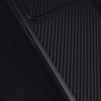 Nillkin Sintētisko šķiedru S viedtālruņa apvalks Samsung Galaxy S23+, kameras vāciņš, melns