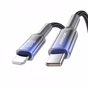 USB kabelis Joyroom „S-A42“ melns „Type-C / Lightning“ 120cm (līdz 30W)