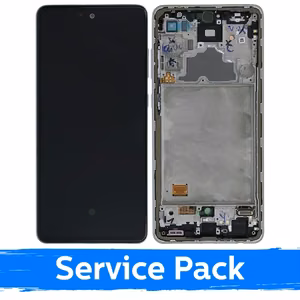 LCD-дисплей для Samsung A725 A72 в рамке Awesome White (Service Pack)